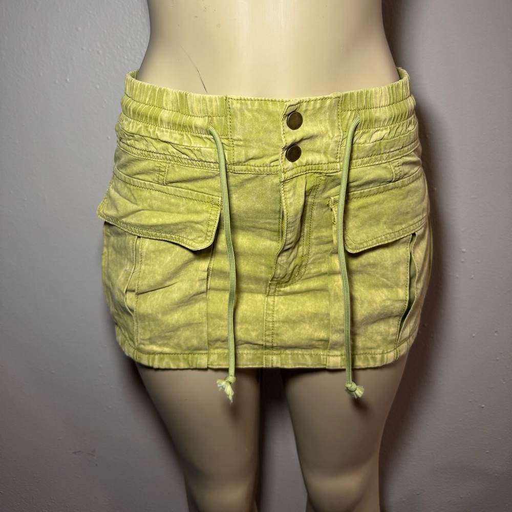 CIDER Matcha Green Cotton Skirt